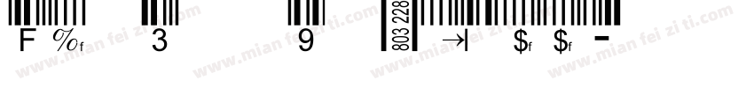 Free 3 of 9 Extended字体转换